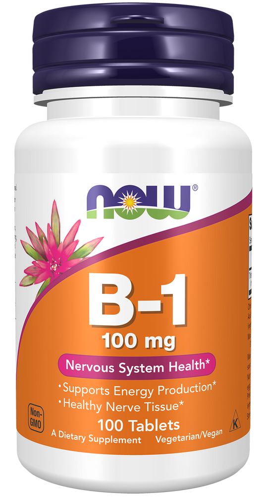 Now Foods Vitamin B-1 Tiamina 100 mg – 100 compresse