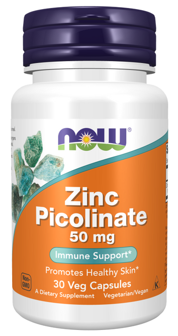 Now Foods Zinc Picolinate 50 mg capsule vegetali – integratore di zinco