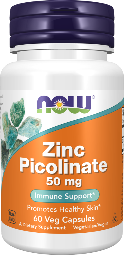 Now Foods Zinc Picolinate 50 mg capsule vegetali – integratore di zinco