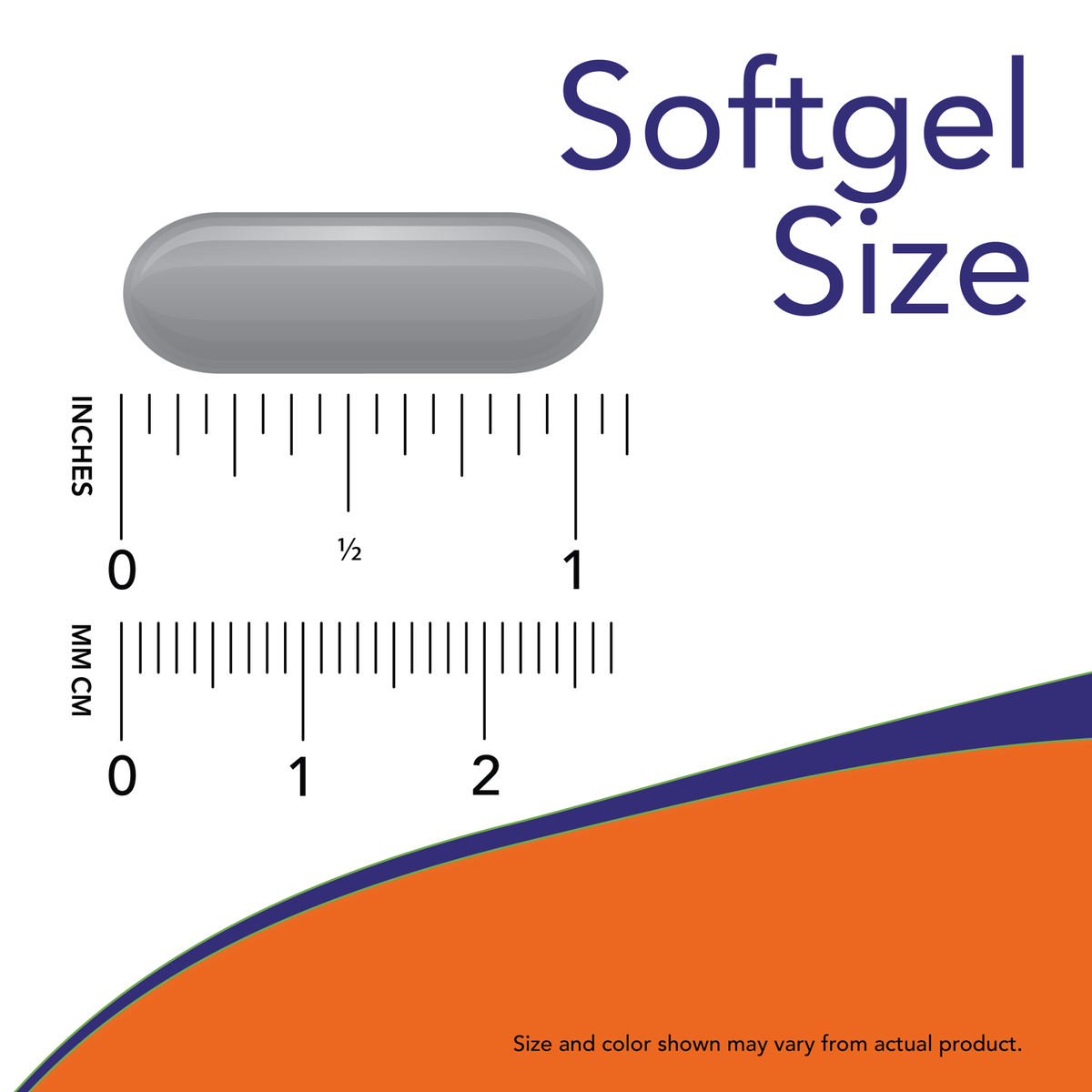 Now Foods Omega-3 – dimensione della softgel