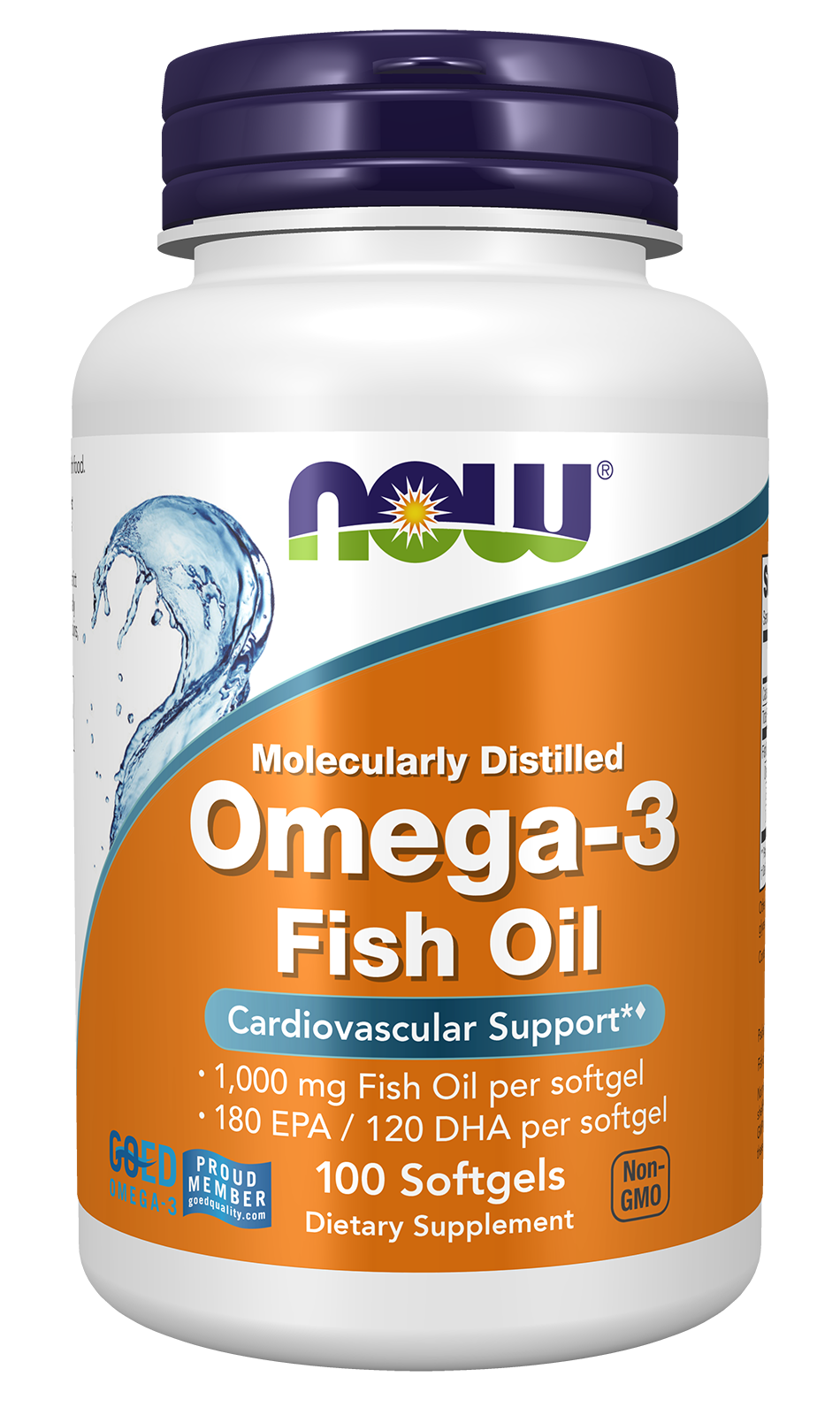Now Foods Omega-3 Molecularly Distilled – 100 softgel