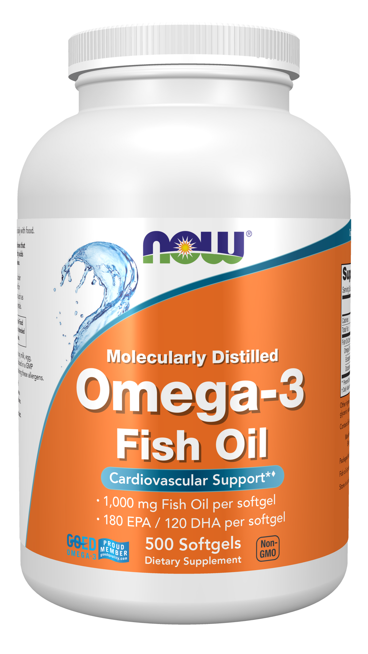 Now Foods Omega-3 Molecularly Distilled – 500 softgel