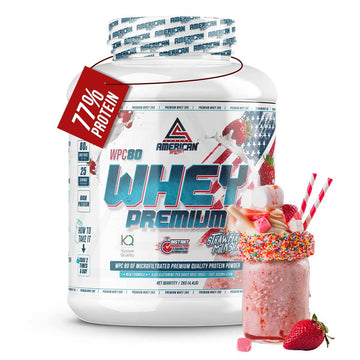 AMERICAN SUPLEMENT | Proteina Whey Premium WPC80 2 kg: Fragola