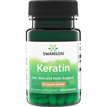 Swanson Keratin 50 mg 60 capsule – integratore di cheratina
