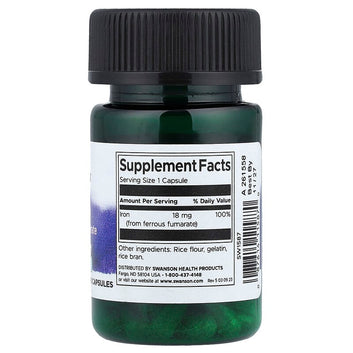 Swanson Iron (Ferro Fumarato) 60 capsule