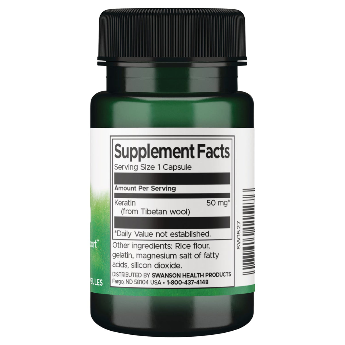 Swanson Keratin 50 mg 60 capsule – integratore di cheratina