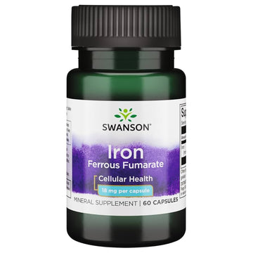Swanson Iron (Ferro Fumarato) 60 capsule
