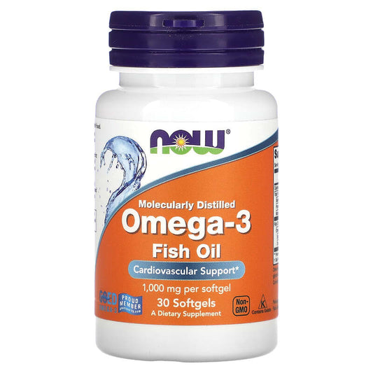 NOW Foods Omega-3 Fish Oil Molecularly Distilled