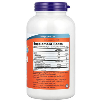 NOW Foods Omega-3 Fish Oil Molecularly Distilled