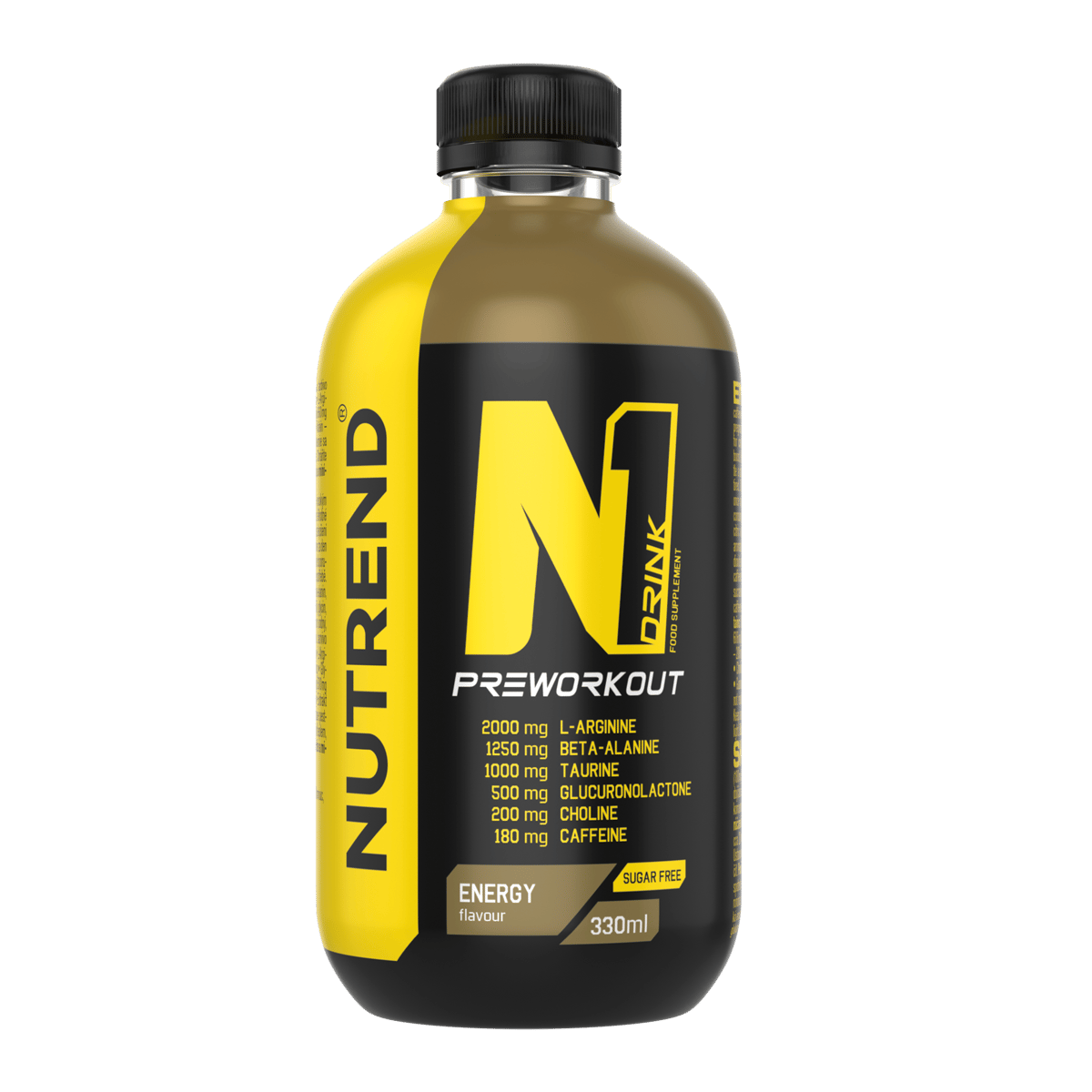 Nutrend N1 Drink 330 ml – Pre-workout pronto da bere con caffeina