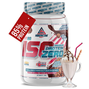 American Supplement | Proteine Premium IsoZero WPI90 2 kg/900 g: Bombon Rocher / Piccolo