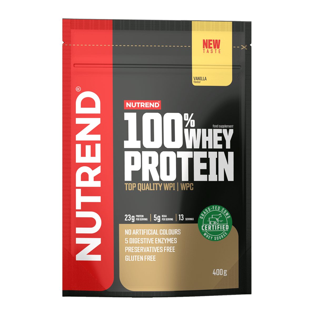 Nutrend 100% Whey Protein 400 g – Proteine del siero di latte