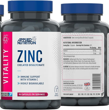 Applied Nutrition Zinc 90 capsule – zinco bisglicinato con vitamina C