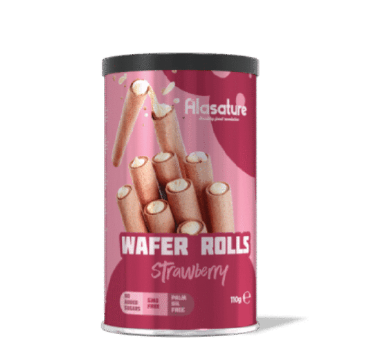 Alasature Wafer Rolls Strawberry 110 g