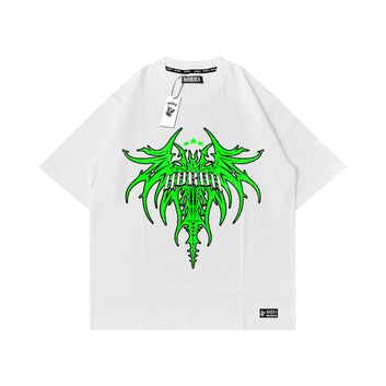 T-shirt Boxy Fit Acid Dragonfly 100% Cotone Made in Italy