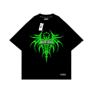 T-shirt Boxy Fit Acid Dragonfly 100% Cotone Made in Italy