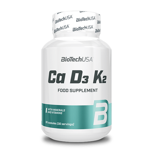 BioTechUSA Ca D3 K2 90 capsule – calcio con vitamina D3 e K2
