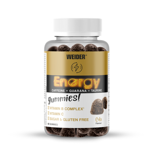 Weider Energy Gummies Cola 80 gummies – caramelle gommose con caffeina e guaranà