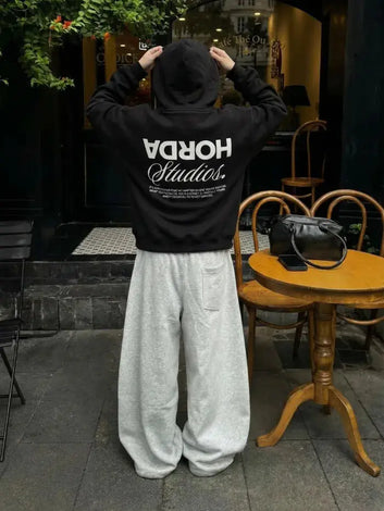 Felpa REVERSE 380g Boxy Fit Oversize Heavyweight Made in Italy | Horda Brand