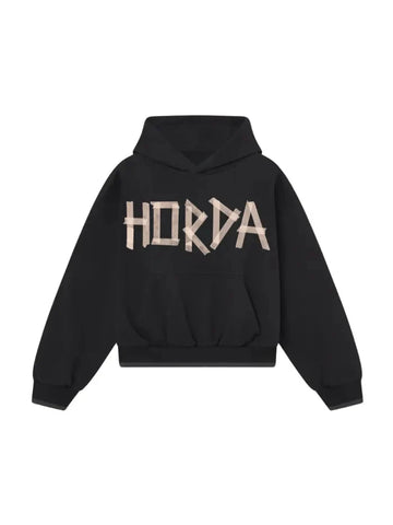 Felpa Unisex con Cappuccio 380g Taped Boxy Fit Made in Italy | Horda Brand