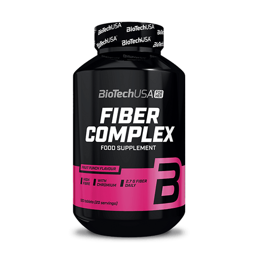 BioTechUSA Fiber Complex 120 compresse masticabili – integratore di fibre (inulina) e cromo