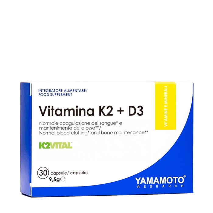 Yamamoto Research Vitamina K2+D3 K2Vital 30 capsule – vitamina K2 MK-7 e vitamina D3