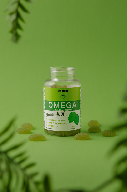 Weider Omega Gummies 50 gummies al lime – omega 3-6-9 vegetali