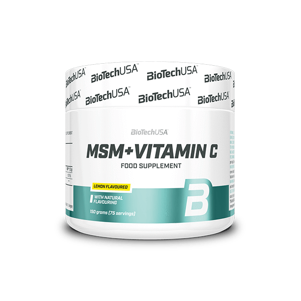 BioTechUSA MSM + Vitamin C 150 g – bevanda in polvere al limone