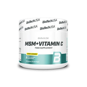BioTechUSA MSM + Vitamin C 150 g – bevanda in polvere al limone