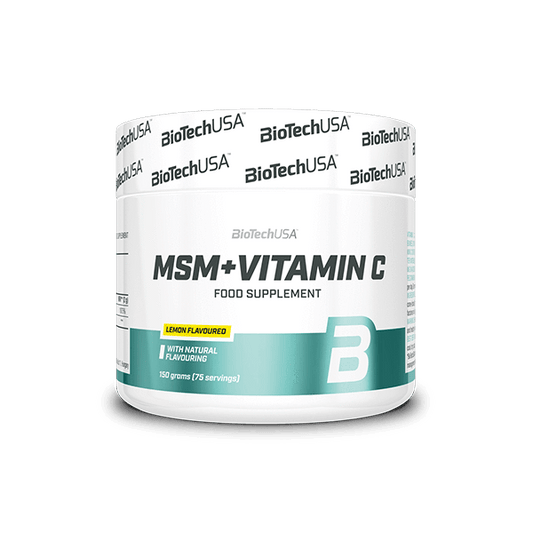 BioTechUSA MSM + Vitamin C 150 g – bevanda in polvere al limone