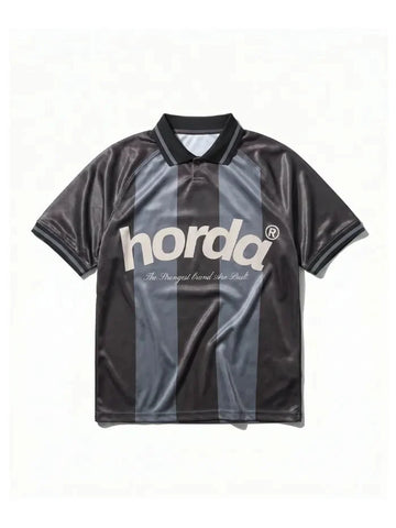 Polo Horda Calcio Style Mesh Riciclato Dark Grey