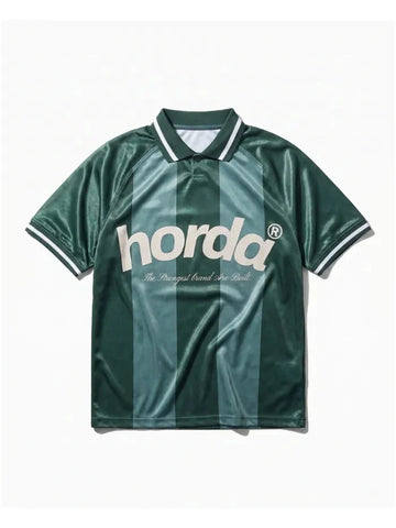 Polo Horda Calcio Style Mesh Riciclato Forest Green