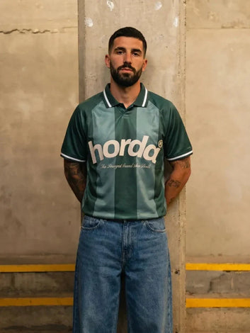 Polo Horda Calcio Style Mesh Riciclato Forest Green