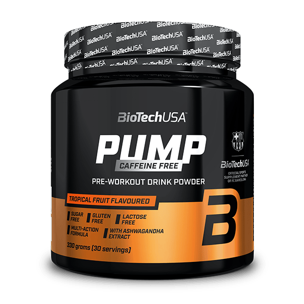 BioTechUSA Pump Caffeine Free 330 g – pre-workout in polvere senza caffeina