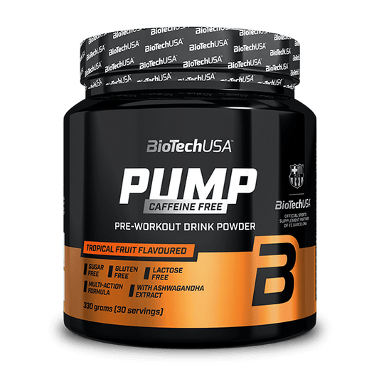 BioTechUSA Pump Caffeine Free 330 g – pre-workout in polvere senza caffeina