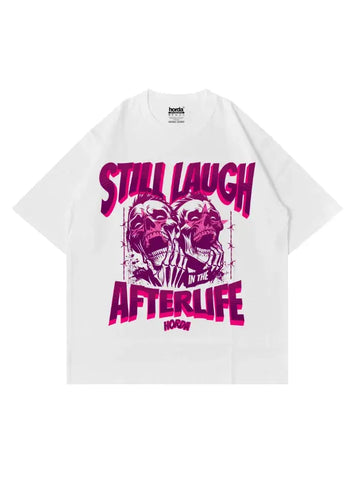 T-Shirt Bianca 220gr Oversize Cotone Made Italy AfterLife