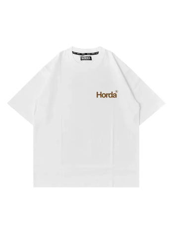 T-Shirt Bianca Rest Boxy Fit 100% Cotone | Horda Brand