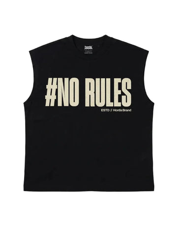 T-Shirt Nera 220gr Oversize Cotone Made in Italy No Rules