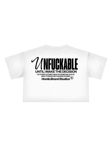 Unfck – T-Shirt Donna Cropped 200gsm Made in Italy