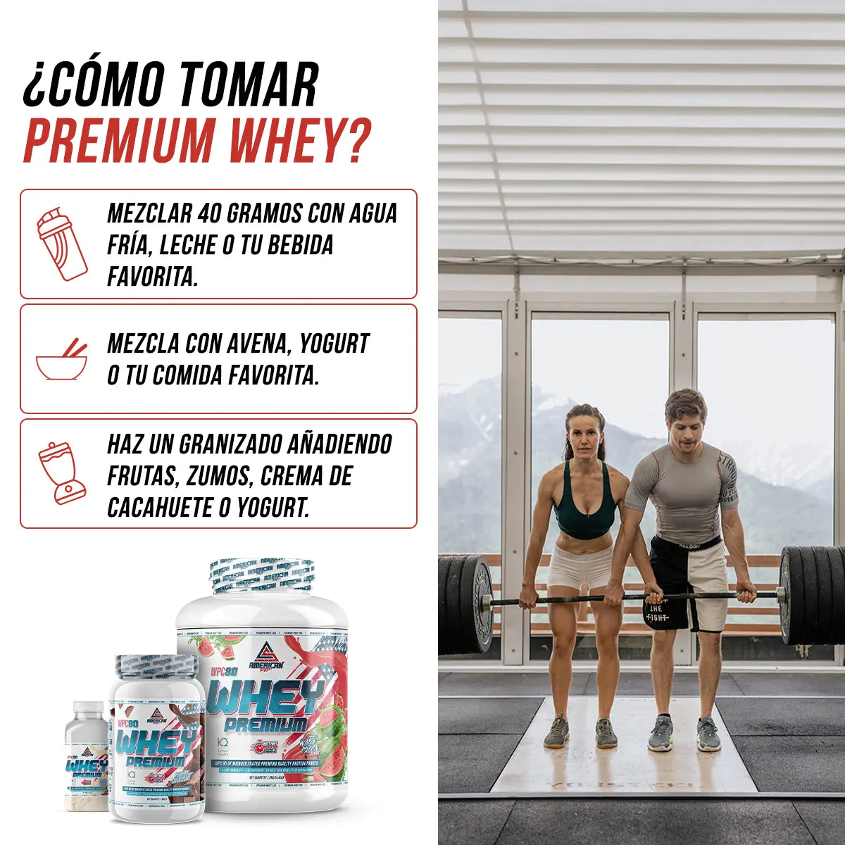 American Suplement Premium Whey Protein WPC80 – modo d'uso