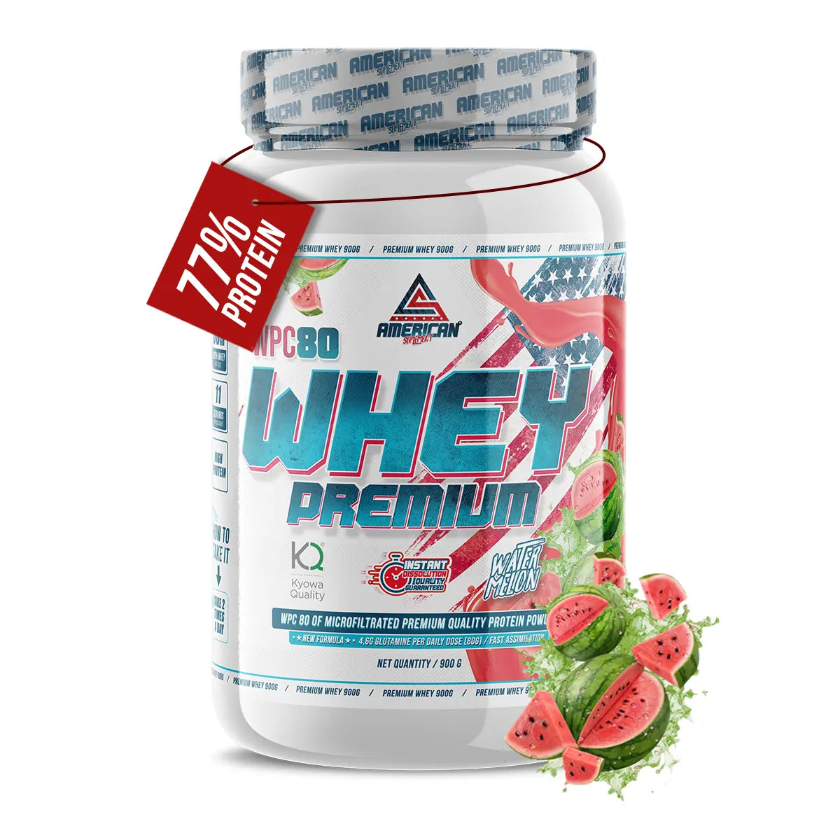 American Suplement Premium Whey Protein WPC80 900 g – gusto Anguria