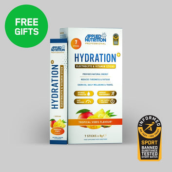 Applied Nutrition Hydration+ Electrolyte & Vitamin Powder Stick Pack 7x8 g – elettroliti in bustine