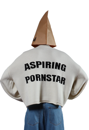 P*rnstar Crop Sweater