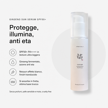 Beauty of Joseon Ginseng Sun Serum SPF50+ – Siero Solare 50ml