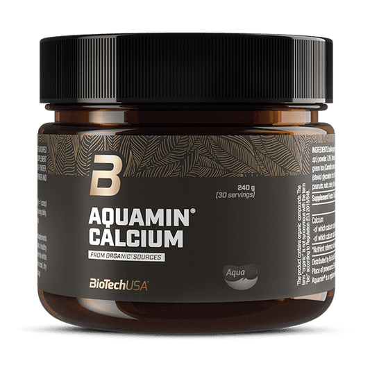 BioTechUSA Aquamin Calcium 240 g – calcio in polvere gusto melissa-lime