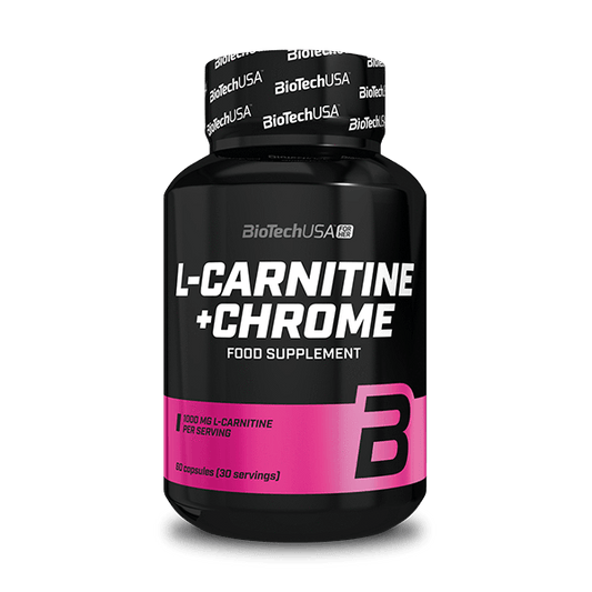 BioTechUSA L-Carnitine + Chrome 60 capsule – integratore di L-carnitina e cromo