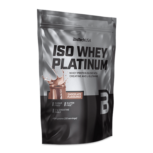 BioTechUSA Iso Whey Platinum 454 g – proteine whey in polvere con creatina