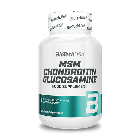 BioTechUSA MSM Chondroitin Glucosamine 60 compresse – integratore con glucosamina, MSM e condroitina