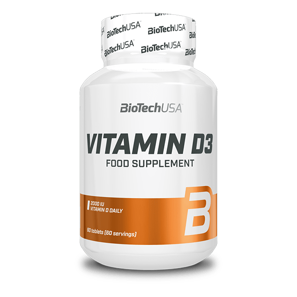 BioTechUSA Vitamin D3 2000 UI 60 compresse – integratore di vitamina D3