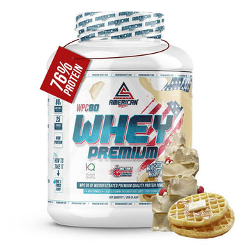 AMERICAN SUPLEMENT | Proteina Whey Premium WPC80 2 kg: Cioccolato bianco con cialde
